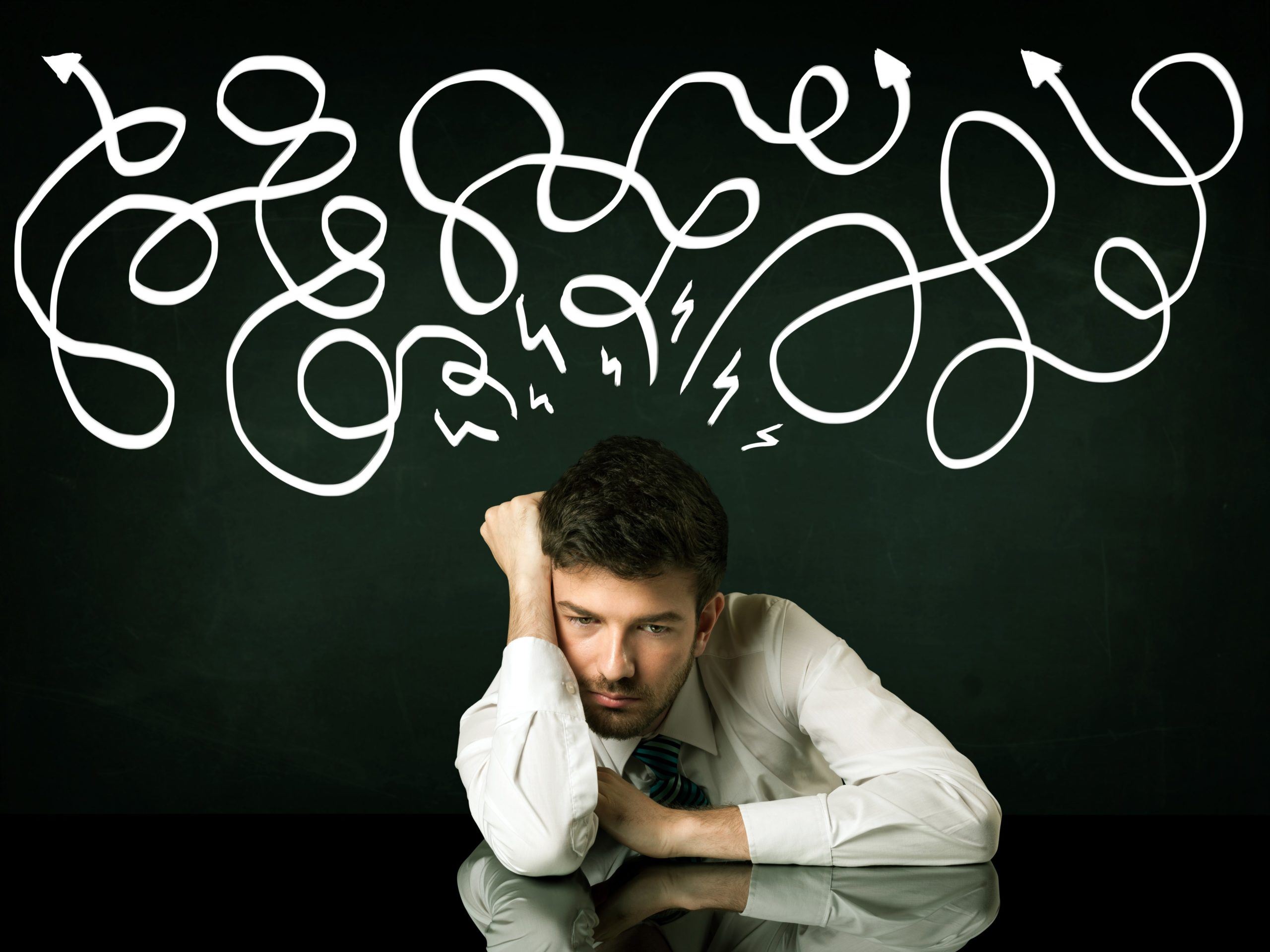Man Thinking Problem Solving Man Thinking Problem Solving