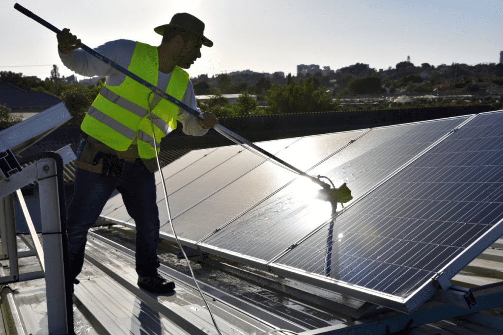 Cleaning Solar Panels