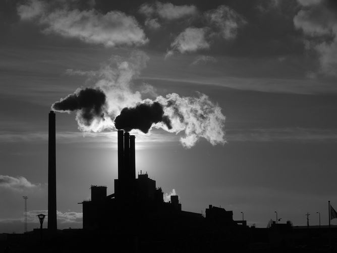 pollution silhouette