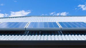 solar on tin roof