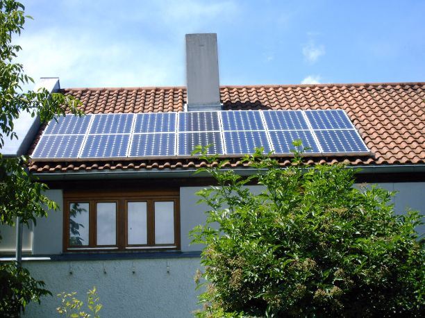 solar installed on house