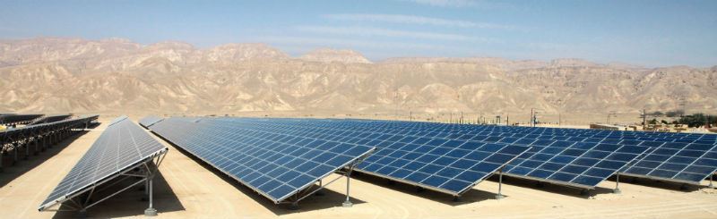 solar farm in desert