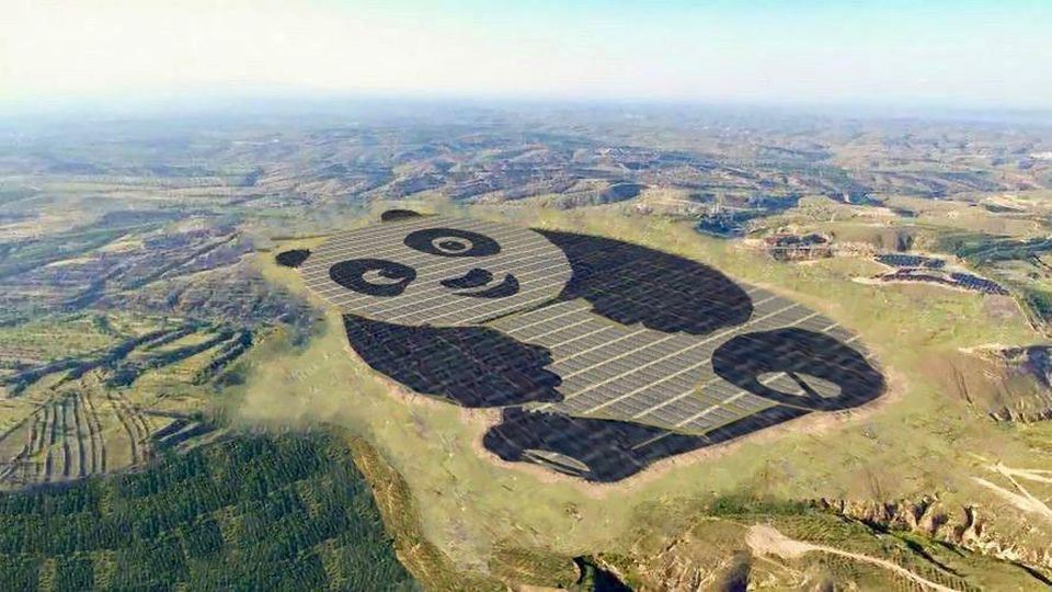 The panda solar farm in Datong, China.China Merchants New Energy/Panda Green Energy