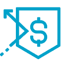 Shield around dollar sign